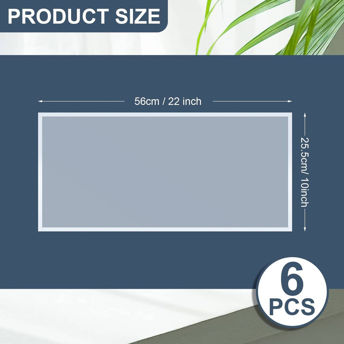 Rectangular blast cabinet lens protector size, 56cm x 25.5cm (22 x 10 in)