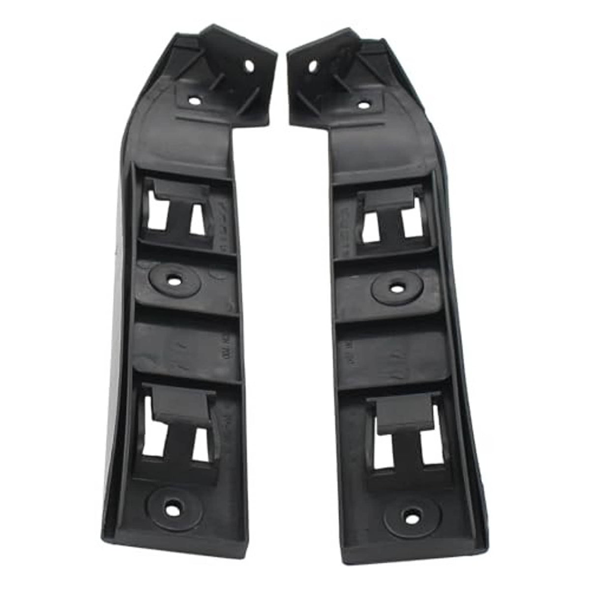 VW bumper guide mount bracket filler support, black plastic left and right side pieces