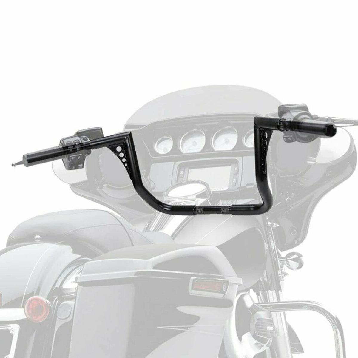 RivetOak DNA 12" Monkey Bagger Meathook Bar Handlebar For Harley Electra Street Glide FLH