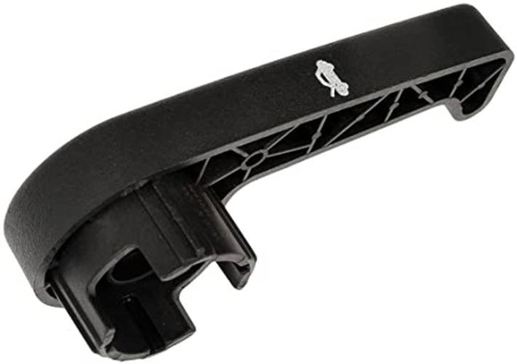 Black hood release pull handle underside with linkage slots and mounting clips