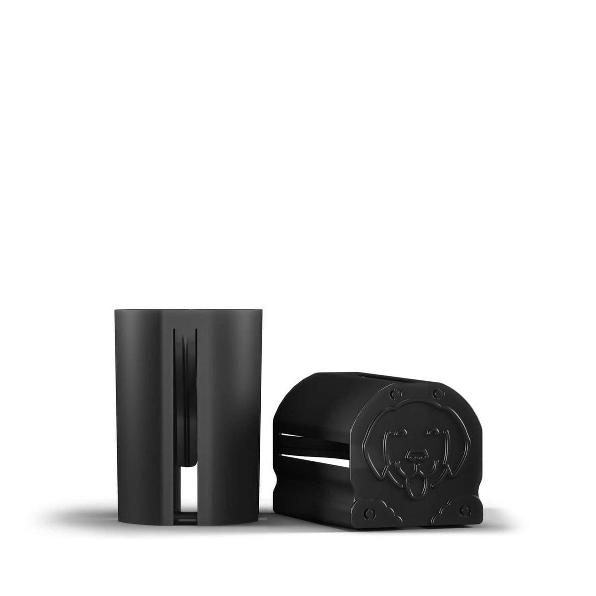 Black portable lint roller storage case with compact pull-out holder