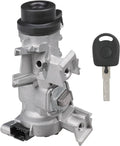 Ignition switch lock cylinder with metal housing and black key