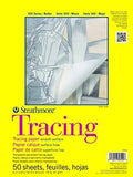Tape-bound tracing paper pad cover with Strathmore 300 Series label, 9x12 in size