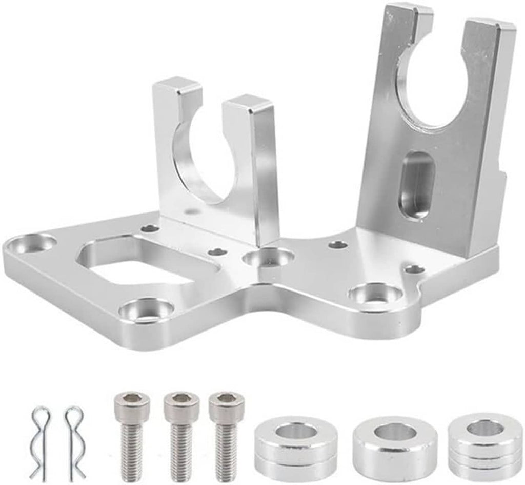 Metal shifter cable bracket kit with U-shaped supports, bolts, and spacers