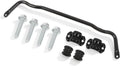 Front sway bar kit with black brackets, bolts, and bushings