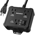 SURAIELEC automatic vacuum switch with dual tool power outlets, black housing