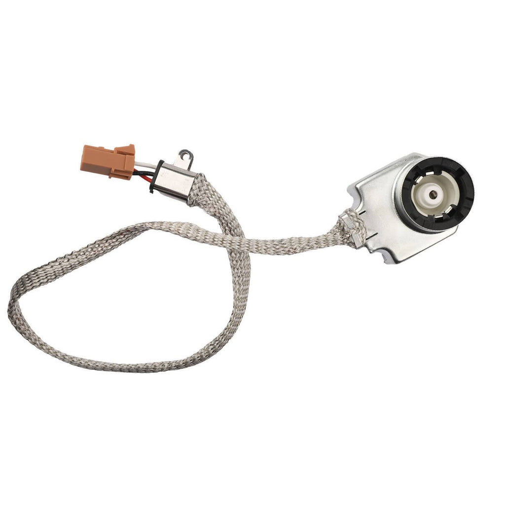 HID igniter module set with two connector units and braided cable harness