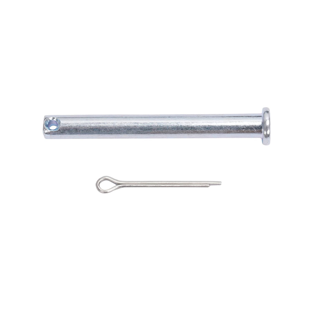 Steel mounting pin with hairpin cotter clip