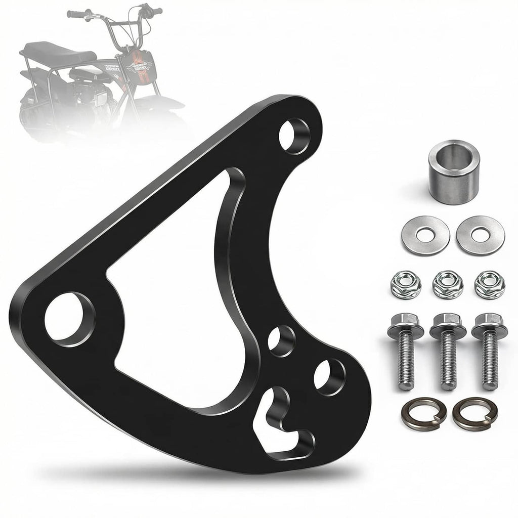 Universal hydraulic brake caliper bracket with bolts and spacers hardware kit