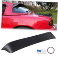 Rear window roof spoiler, matte black trim for a car hardtop rear window