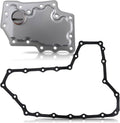 Metal transmission oil filter pan with matching gasket set