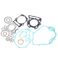 Top and bottom end gasket kit with blue gaskets, black plates, and small seal rings