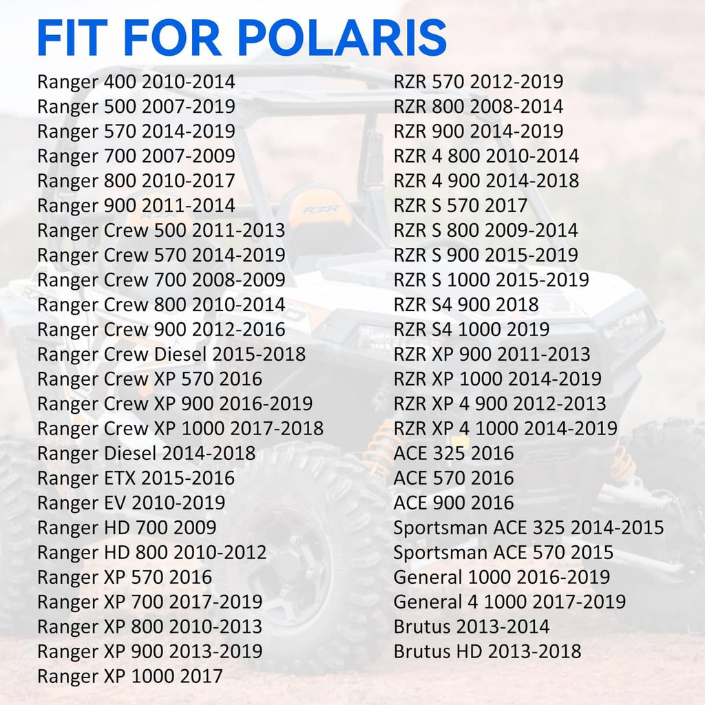 Fitment list for Polaris models compatible with brake master cylinder replacement