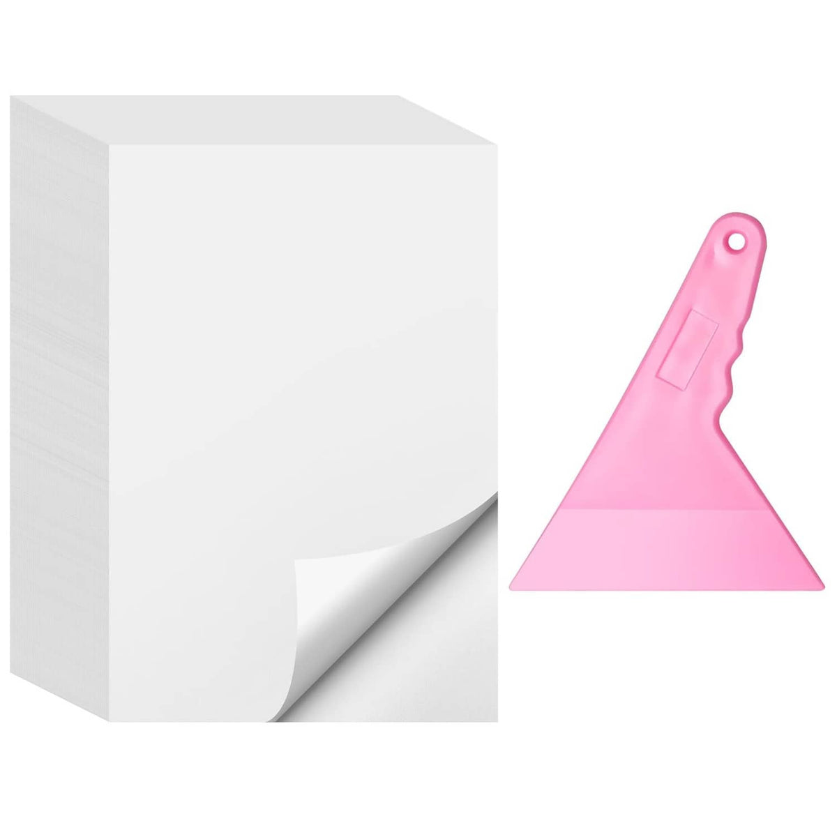 Double-sided silicone release paper sheets, white, non-stick backing for diamond art