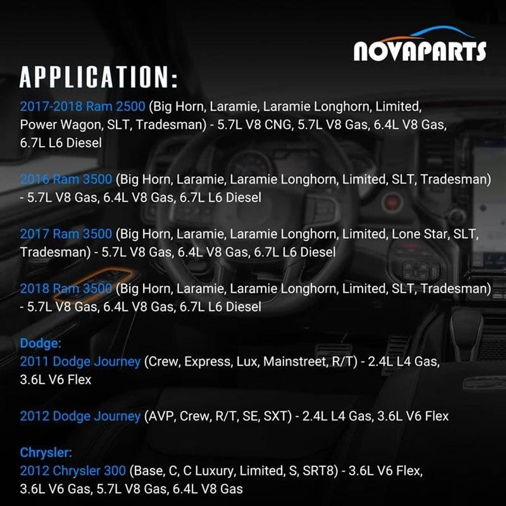 Car window switch application graphic with overlaid vehicle list and product info.