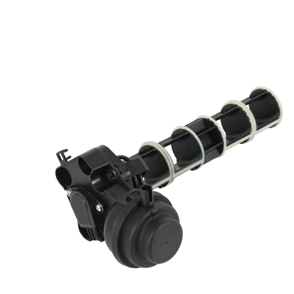 Intake manifold rotary valve with black housing and multi-port connector assembly
