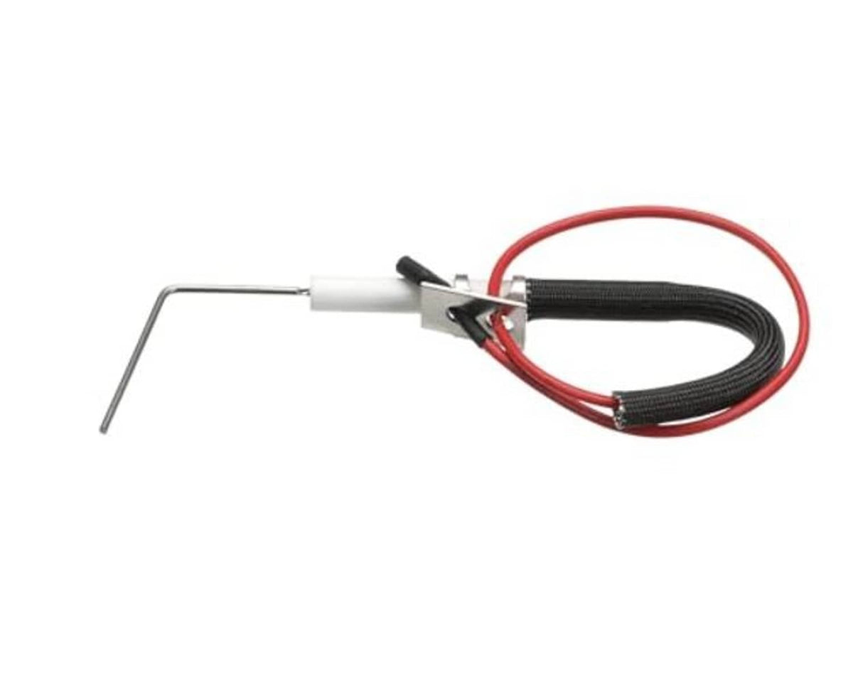 Electrode wire kit with red and black cables and dual metal electrode prongs