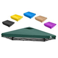 Green replacement pop up canopy top cover with air vent, straight-leg style