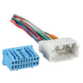 Honda Accord radio bypass harness with two ABS connectors and multicolor wire leads