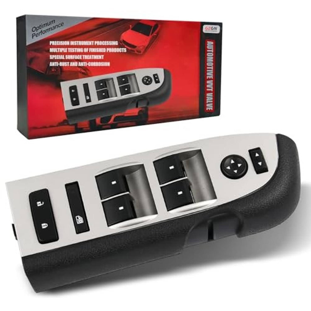 Window switch assembly with power window rocker switches and black lock/mirror buttons