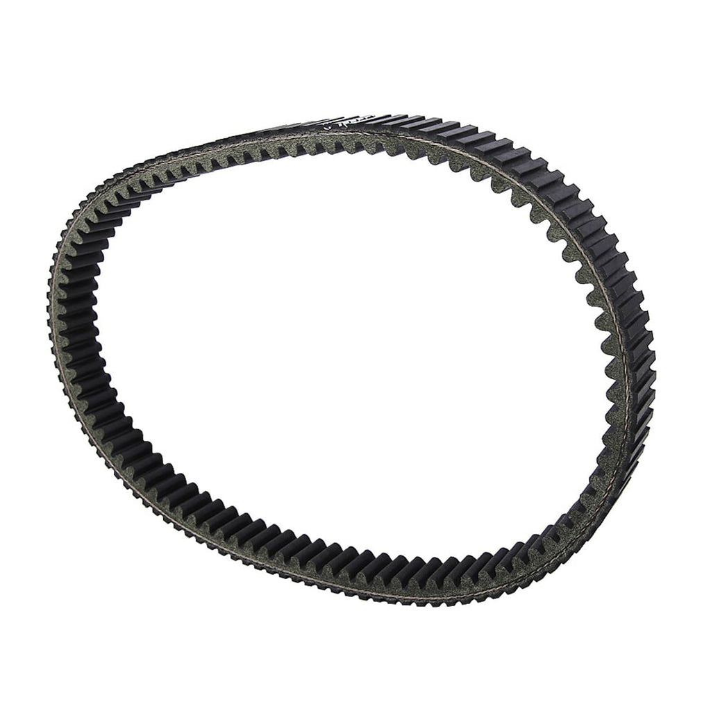 Toothed drive belt loop, black ribbed rubber belt for clutch