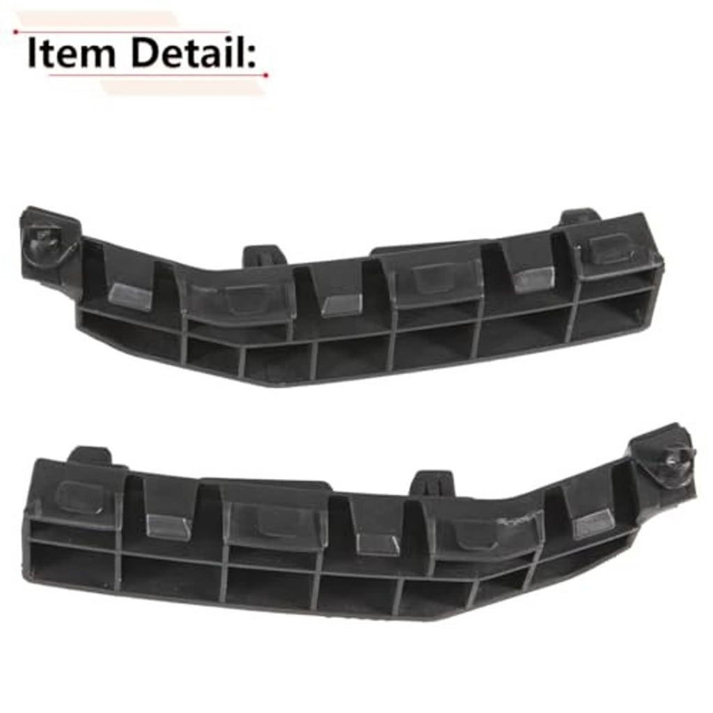 Black plastic front bumper bracket with inner grid channels and top tabs