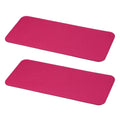 Felt bag bottom shaper pads, rose red, rounded rectangles (2 pcs)