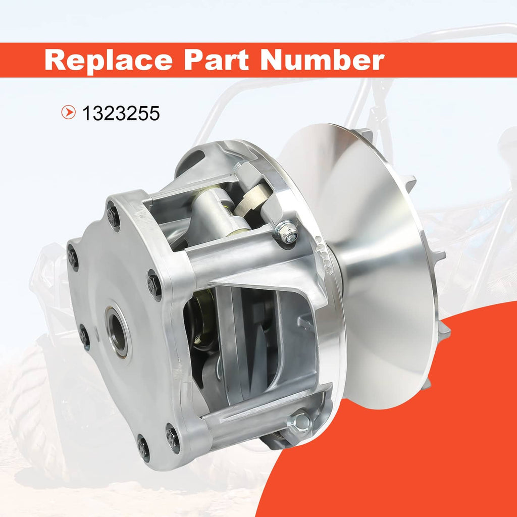 Primary drive clutch, side view with mounting bolt plate and internal spring cage