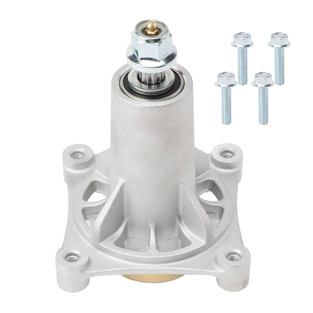 Single spindle assembly with hex-cap bearing and four mounting bolts