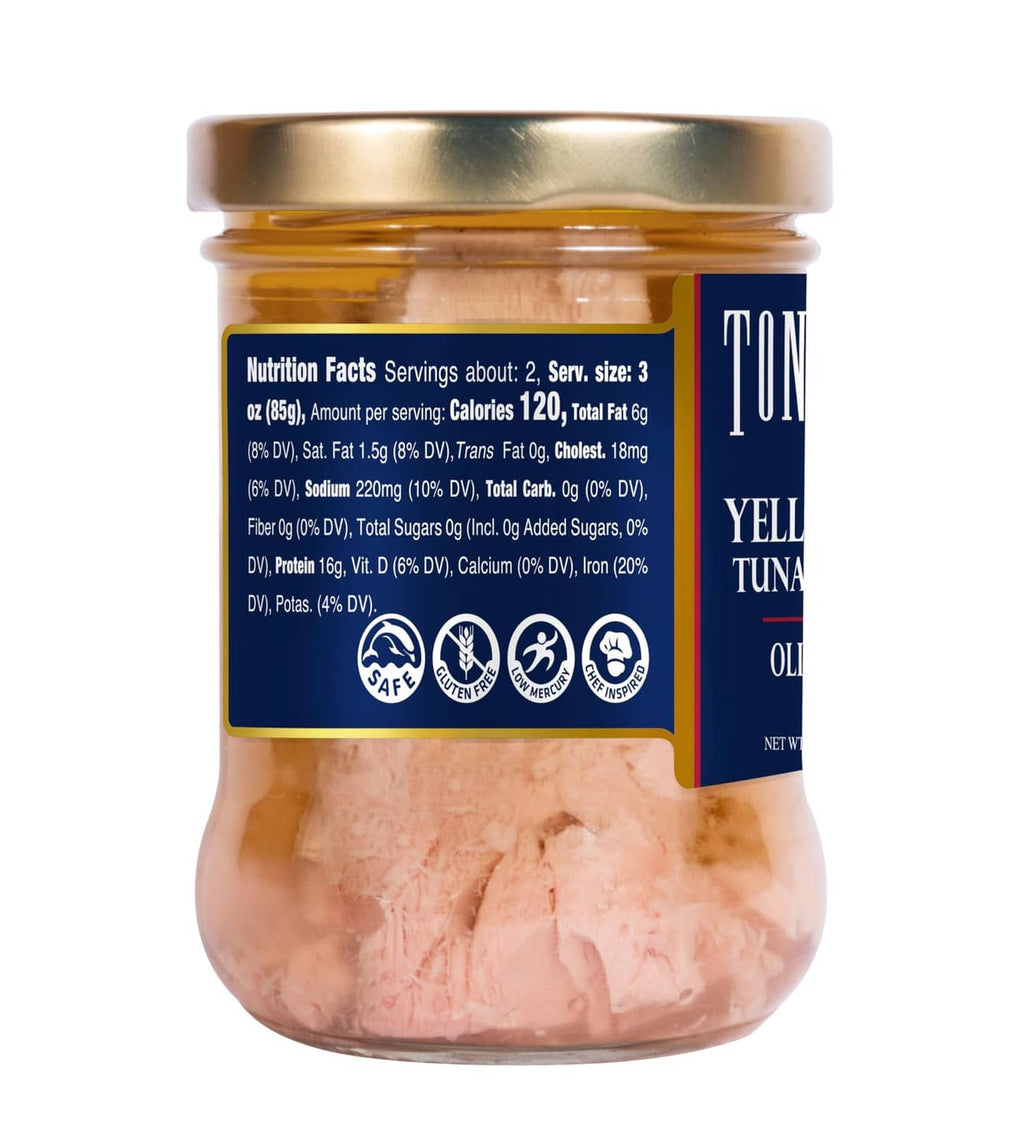 Jar back label nutrition facts panel with ingredient and nutrition information
