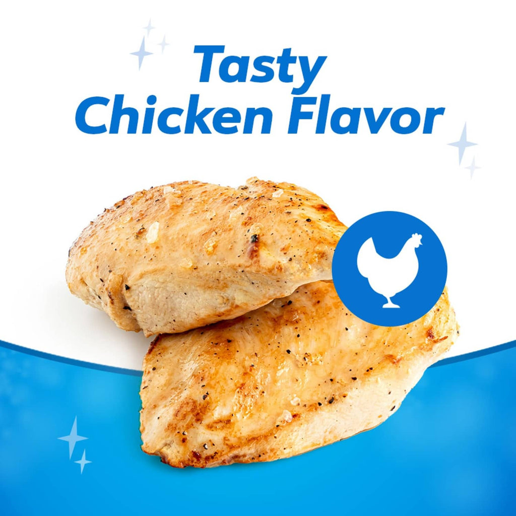 Purina DentaLife large dental chews with tasty chicken flavor graphic