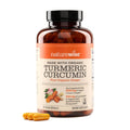 NatureWise organic turmeric curcumin supplement bottle with 180 capsules label