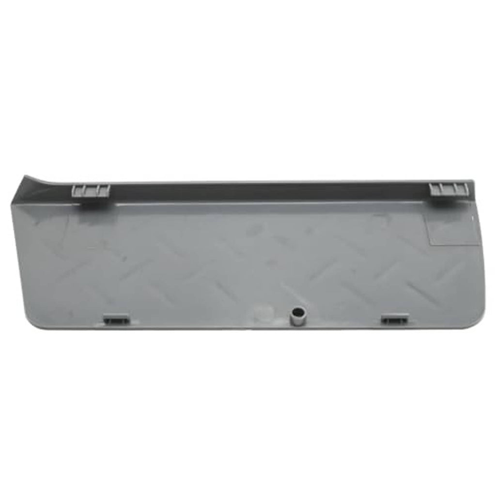 Gray underside of shield cover panel with mounting clips and center hole