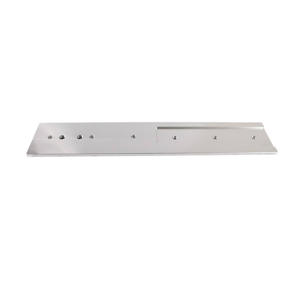 Billet tappet cover kit, long silver billet cover with bolt holes and raised sections