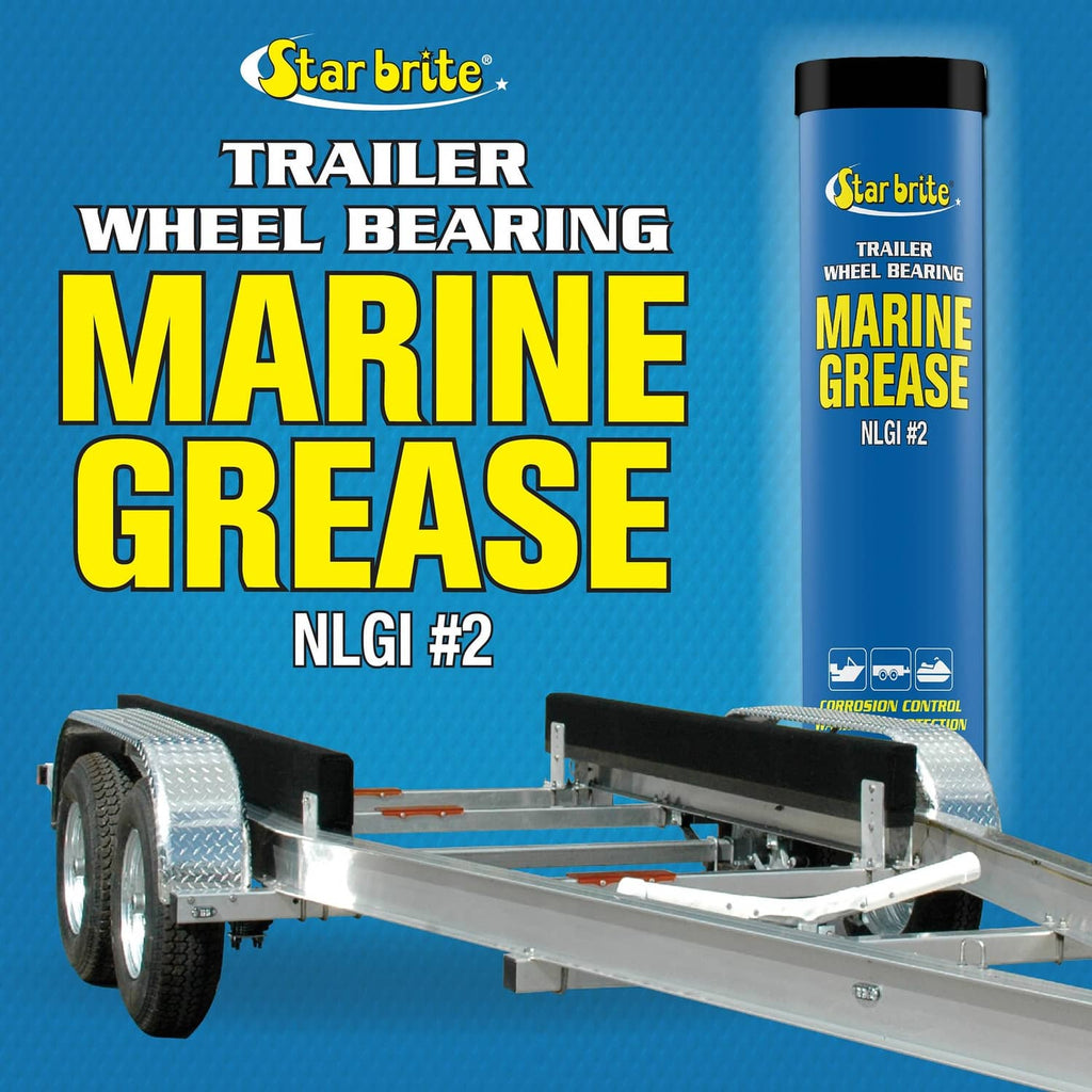 STAR BRITE trailer wheel bearing marine grease NLGI #2, blue and yellow package