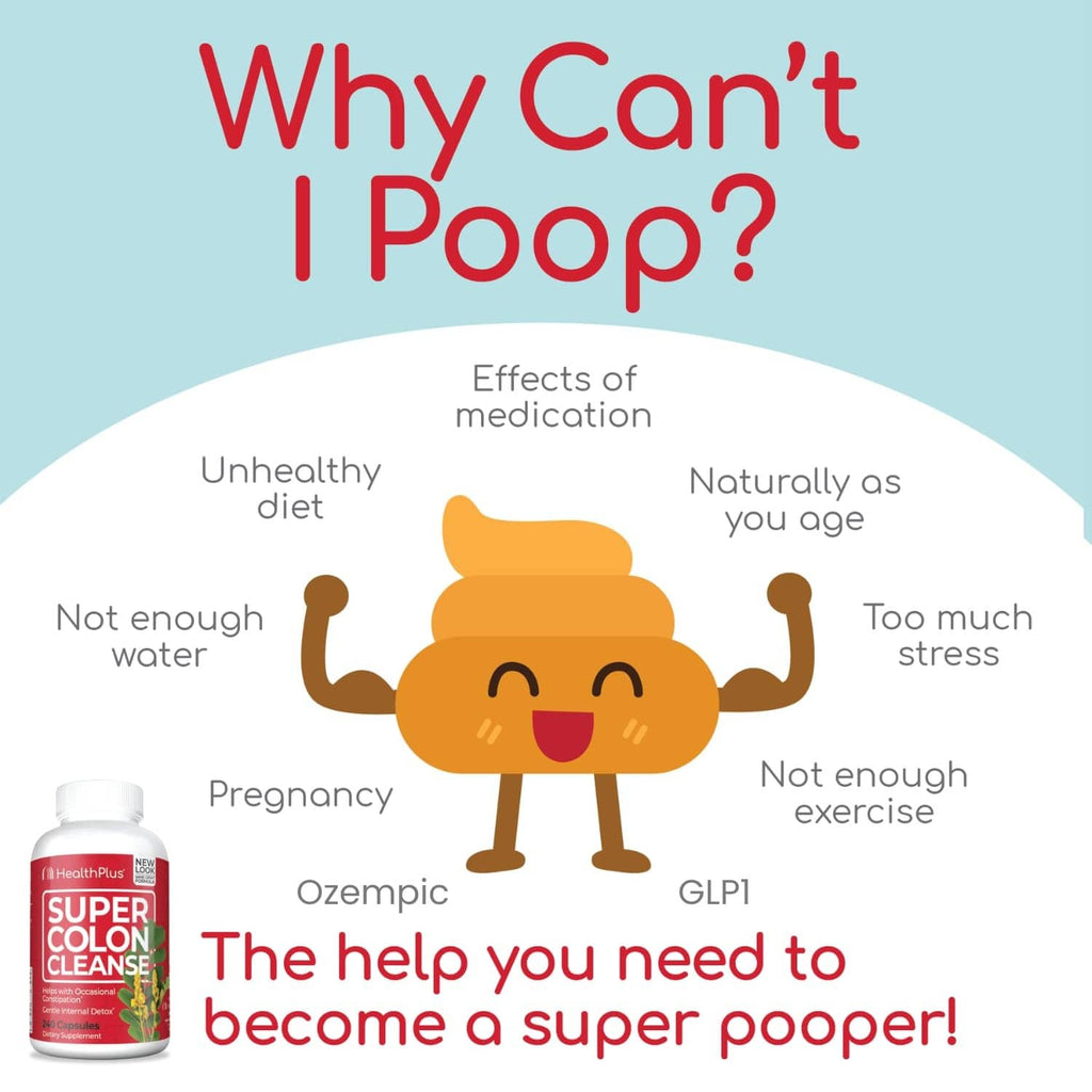 Detox infographic with cartoon character and small red-labeled supplement bottle