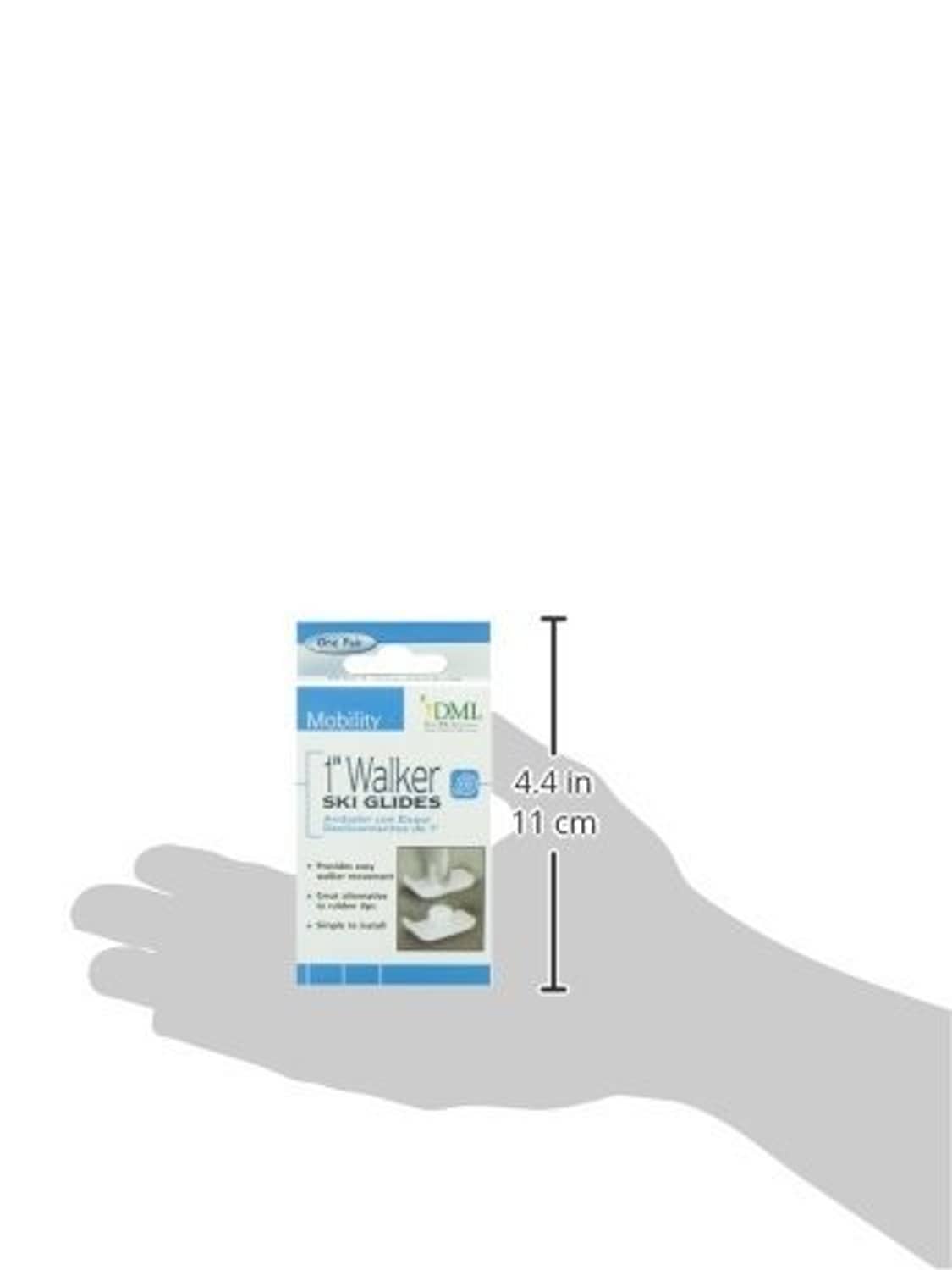 Retail box for 1-inch walker ski glides with white glide pads
