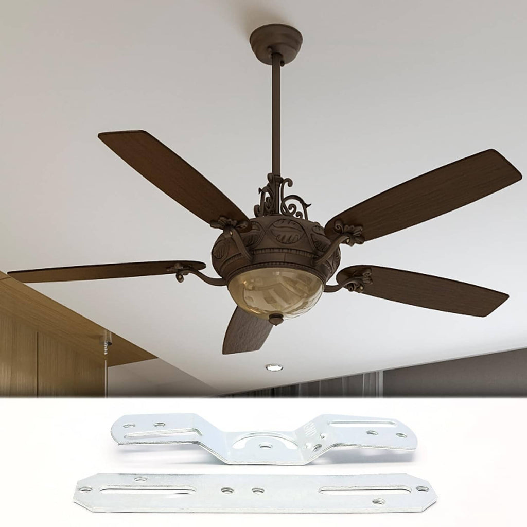 Silver light fixture mounting bracket plate shown near a ceiling light connection