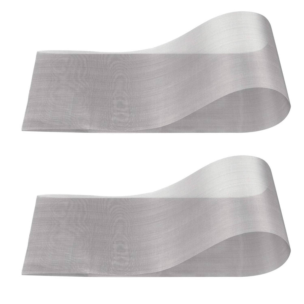 Stainless steel 40-mesh screen mesh sheets, silver rolls, 2-pack set