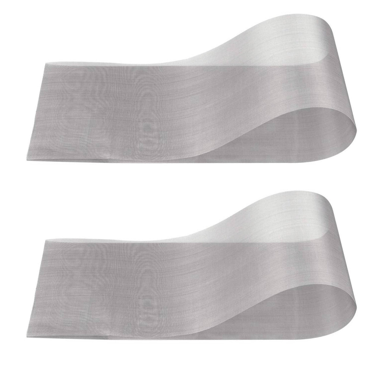 Stainless steel 40-mesh screen mesh sheets, silver rolls, 2-pack set