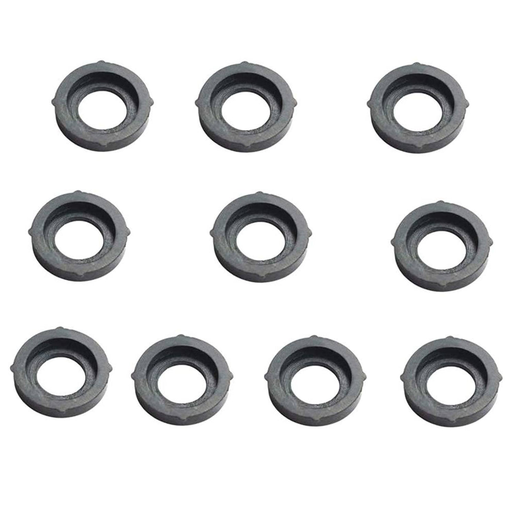 Set of 10 gray rubber garden hose washers for 3/4" quick-connect fittings