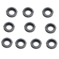 Set of 10 gray rubber garden hose washers for 3/4" quick-connect fittings