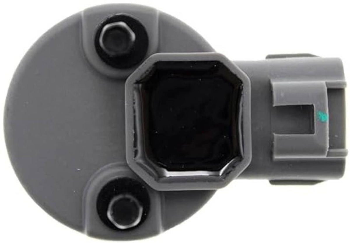 Engine camshaft position sensor with black sensor cover and gray plug connector