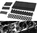 Black head stud bolts kit with studs, nuts, and washers for engine cylinder heads