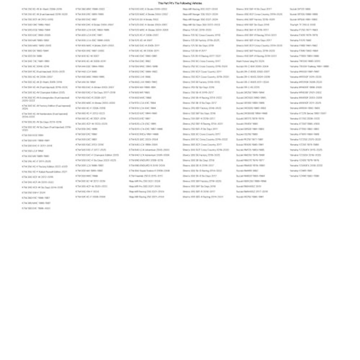 Printed product document page with multiple columns of dense text