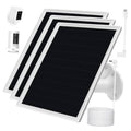 White solar panel charger with adjustable wall mount and coiled charging cable