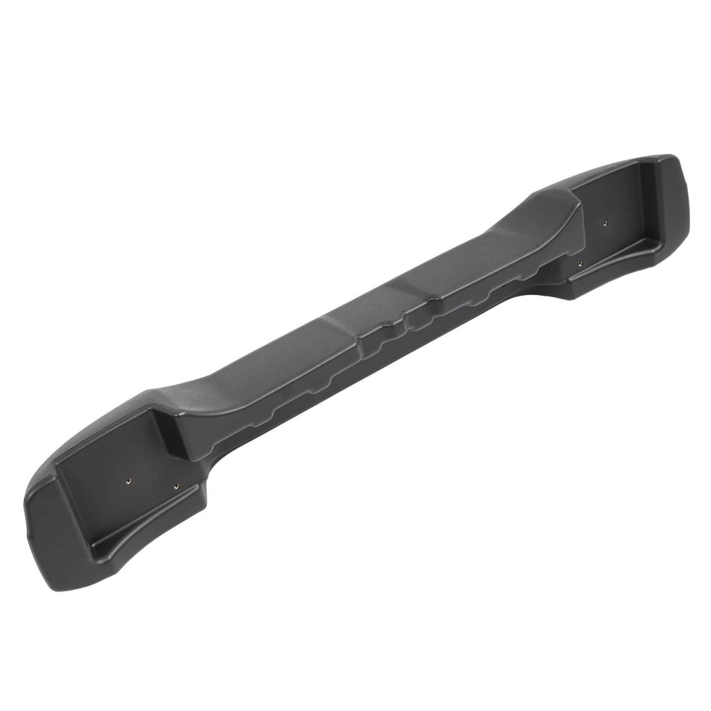 Dark gray rear bumper cover underside with channel grooves and side mounting blocks