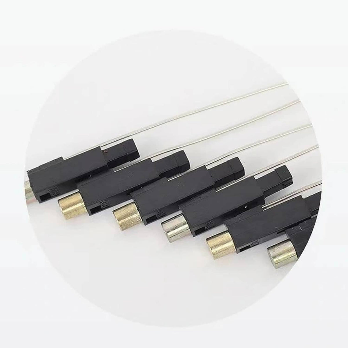 Set of 10 electronic ignition cores with brass metal ends
