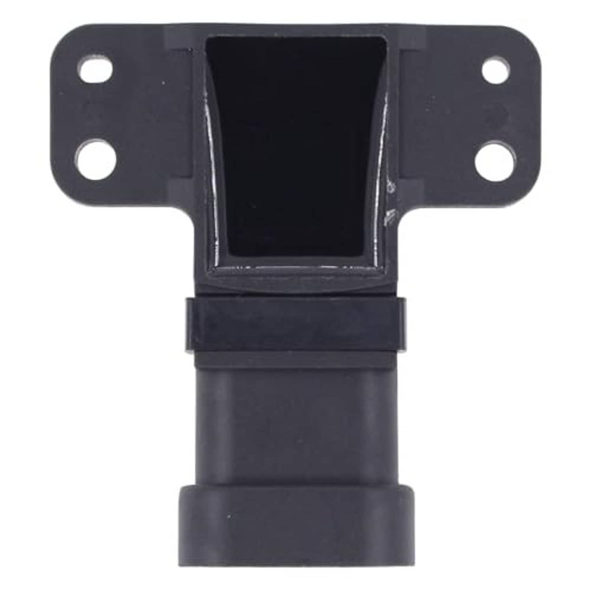 Engine position sensor with black plastic housing and dual mounting holes