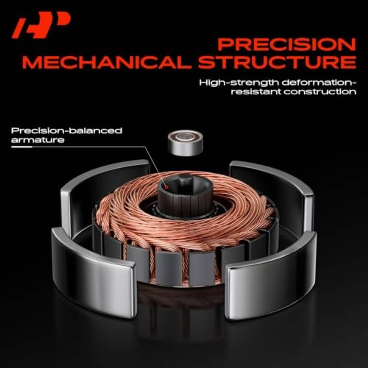 Radiator cooling fan motor showing copper coil winding and metal frame